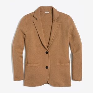 J. Crew Schoolboy Sweater Blazer in Heather Acorn Medium